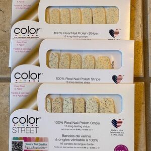 Color Street Beige Glitter Press-On Nail Strips by Color Street